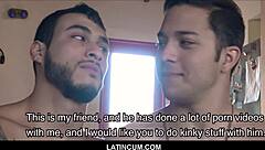 two skinny latino twinks jesus and gus fuck with monster cock