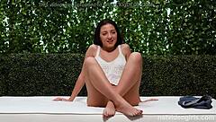 Tight Latina pussy drilled hard during steamy casting session