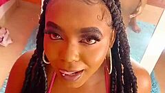 Skinny Argentinian amateur thinks I can't fuck her but she sucks and creampies