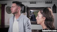 Brunette young actress gets talked into fucking two guys during casting session