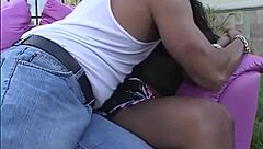 ebony marie luu sucks cock for new shoes and facial!