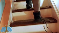 Step Sister Spends Night With Step Brother's Big Black Cock.