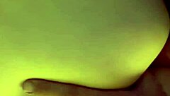 husband licks wife's shaved pussy until it drips