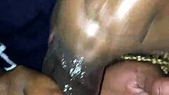 Oh Wow, Tampa Freak Devours Monster Black Cock in Homemade Blowjob!