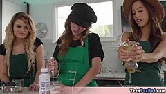 cooking with cute irish stepsisters leads to free fucking and pussy in the morning?