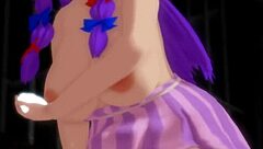 Detailed 3D Animation of Touhou Character Patchouli by Maloxx