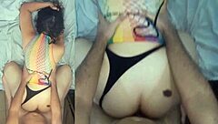 Hourglass Babe's Shaved Pussy Fucked Doggystyle By Friend In Pov