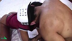 Skinny babe craves porn actor's touch