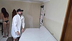 wife visits naughty masseur for submissive session