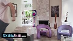 stepsister convinces stepbro to take her to the beach with skills