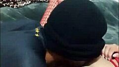 surprise for co-worker with homemade cum 😏