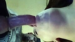 beautiful amateur gives cute blowjob with big tits