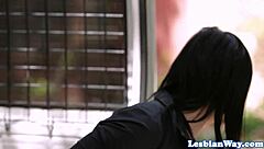 Why Does This Lesbian Babe Strapon Fuck Pussy at Home? Watch Her Oral Skills on a Shaved Beauty!