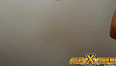 Spying on Neighbor Jerking with Sex Toy