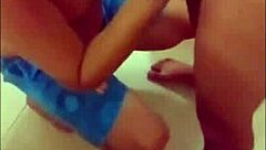 Twink shows off his big dick in solo gay action