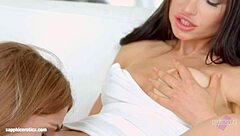 sasha rose and jimena lago in sensual lesbian session