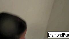 Diamond gets wet and wild in the shower! Boobs bouncing!