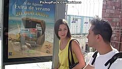 Spanish street pickup leads to public fucking.