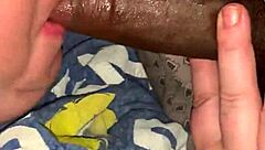 white girl sucking big black cock in stockton, is it sloppy?