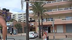 Spanish street pickup leads to public fucking.