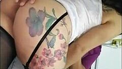 dana barzagli, are you sharing that creampie with the old plant friend in this threesome?