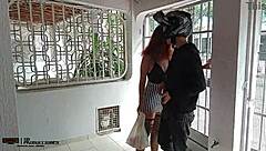 The delivery girl has no money to pay but offers her pussy to enchant you