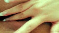 Excited bitch gets wet masturbating for boy