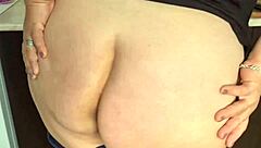 Amateur Granny Wife Smokes and Plays