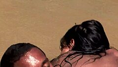 want to see nasty latina suck big black cock outdoors?