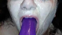 i experience deepthroat with toys, choking, dildo, and gagging