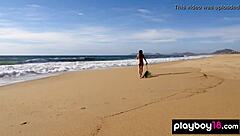 i stripped my bikini on the beach.