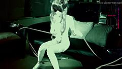 Unbelievable! Cgmaskdoll in Tight Latex Bondage with Condom Mask Control!