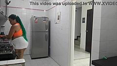 My house employee sucks while masturbating.