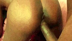 Cute Ebony Babe Rides Monster Cock Hardcore