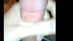 Sensual Massage of Long Hard Cock Leads to Double Cumshot in Masturbation Session