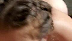 Hot Brunette Pigtails Blowjob POV