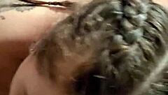 Hot Brunette Pigtails Blowjob POV