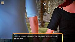 My new family episode 495 with small tits in game