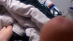 trans girl moaning cumshot for you in homemade solo