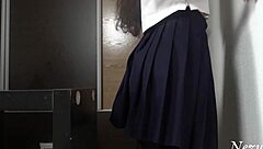 Japanese student squirts everywhere in library chaos!