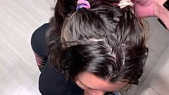 big tit teen loves sucking my monster cock?