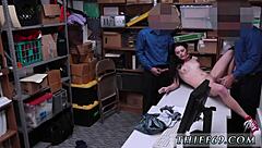 Teen gets cum in mouth while apprehended by officers!