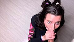 big tit teen loves sucking my monster cock?