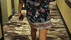 Naked Milf Wife Dares Delivery Boy in Lingerie