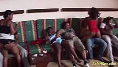 I saw wild african sex party orgy