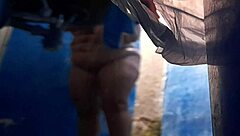 Latina milf masturbates in shower