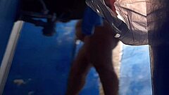 Latina milf masturbates in shower