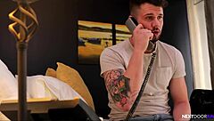 Hot Guys Share Bed in Hotel