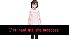 Hentai Babe Enters Hot Spring Nude, Boobs Exposed.