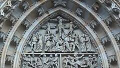 Exploring inside prague castle as a european tourist